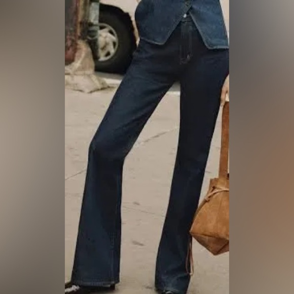 Madewell Dark Indigo Flare Jeans